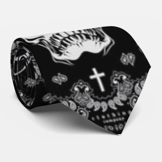 SchädelKrawatte Krawatte (Gerollt)
