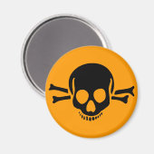 Schädelkreuz Magnet (Vorderseite/Rückseite)