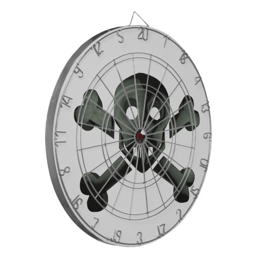 Schädelkreuze Dartscheibe (Vorderseite Links)