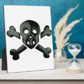 Schädelkreuze Fotoplatte (Seite)