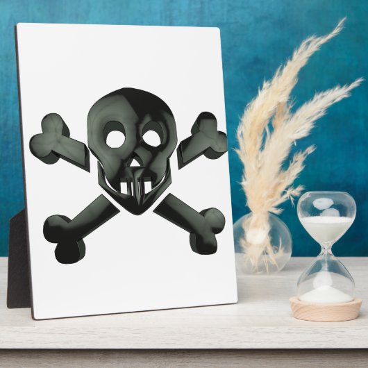 Schädelkreuze Fotoplatte (Seite)