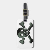 Schädelkreuze Gepäckanhänger (Vorderseite vertikal)