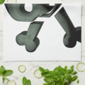 Schädelkreuze Handtuch (Gefaltet)