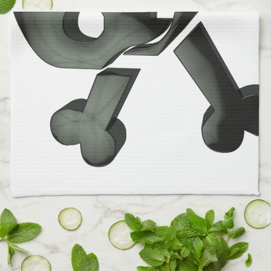 Schädelkreuze Handtuch (Gefaltet)