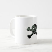Schädelkreuze Kaffeetasse (Vorderseite Links)