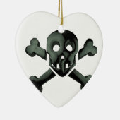 Schädelkreuze Keramik Ornament (Rechts)