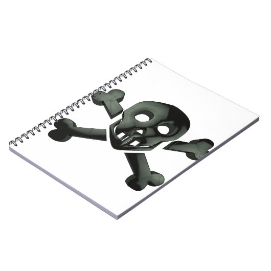 Schädelkreuze Notizblock (Linke Seite)