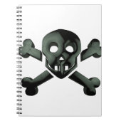 Schädelkreuze Notizblock (Vorderseite)