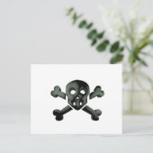 Schädelkreuze Postkarte (Stehend Vorderseite)