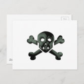 Schädelkreuze Postkarte (Vorne/Hinten)