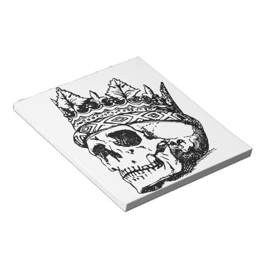 Schädelkrone, König, Hamlet Notizblock (angewinkelt)