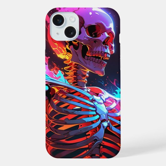 Schädelkunst iPhone Hülle (Rückseite)