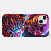 Schädelkunst iPhone Hülle (Rückseite (Horizontal))