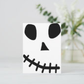 Schädellächeln Postkarte (Stehend Vorderseite)