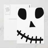 Schädellächeln Postkarte (Vorne/Hinten)
