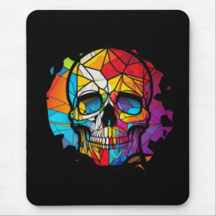 Schädellebensdauer festgehaltenes Glaszeichen Mousepad