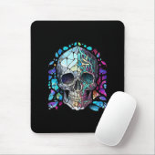 Schädellebensdauer festgehaltenes Glaszeichen Mousepad (Mit Mouse)