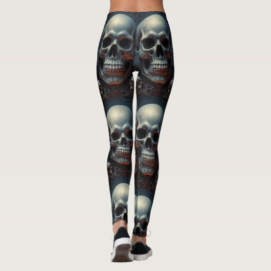 Schädellegings, fett, Badass Leggings (Rückseite)