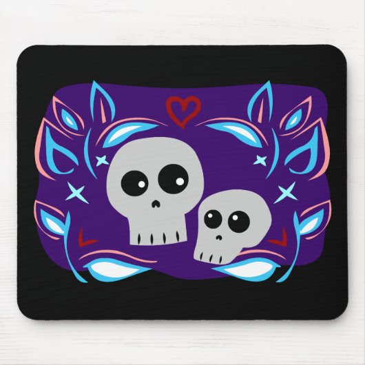 SchädelLiebe Mousepad (Vorne)