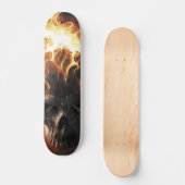 Schädelmuster1 Skateboard (Vorderseite)