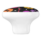 Schädelmuster 2 keramikknauf (Seitenansicht)