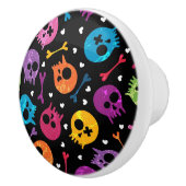 Schädelmuster 2 keramikknauf (Rechts)