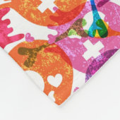 Schädelmuster 3 fleecedecke (Ecke)