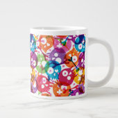 Schädelmuster 3 Jumbo-Tasse (Rechts)