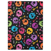 Schädelmuster 3 klemmbrett (Rückseite)