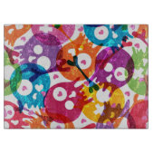 Schädelmuster 3 schneidebrett (Vorderseite)