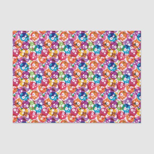 Schädelmuster 3 seidenpapier (Vorderseite)