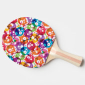 Schädelmuster 3 tischtennis schläger (Seitenansicht)