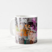 Schädelmuster. bunt wirkende Effekte Schiffskörper Kaffeetasse (Vorderseite Links)