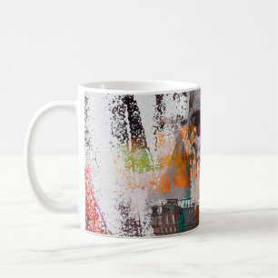 Schädelmuster. bunt wirkende Effekte Schiffskörper Kaffeetasse