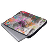 Schädelmuster. bunt wirkende Effekte Schiffskörper Laptopschutzhülle (Vorne Knopf)
