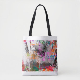 Schädelmuster. bunt wirkende Effekte Schiffskörper Tasche
