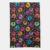 Schädelmuster Geschirrtuch (Vertikal)