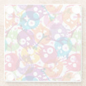 Schädelmuster Glasuntersetzer (Rückseite)