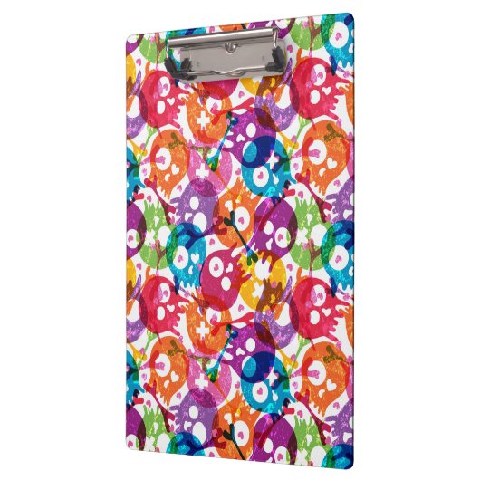 Schädelmuster Klemmbrett (Links)