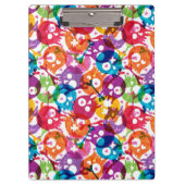 Schädelmuster Klemmbrett (Vorderseite)