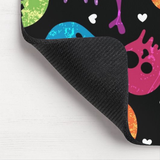 Schädelmuster Mousepad (Ecke)