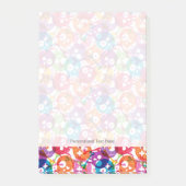 Schädelmuster Post-it Klebezettel (Vorderseite)