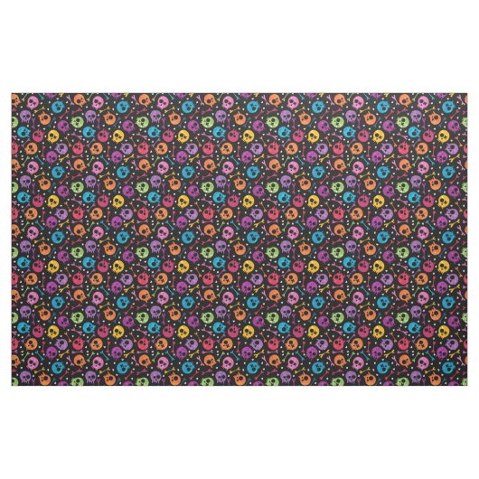 Schädelmuster Stoff (Fat Quarter (45,7 x 55,9 cm))
