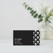 Schädelmuster Visitenkarte (Stehend Vorderseite)