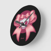 Schädel'n-Bögen Runde Wanduhr (Winkel)