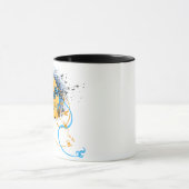 Schädeln. Verdrehte Pfeile. Tasse (Zentrum)