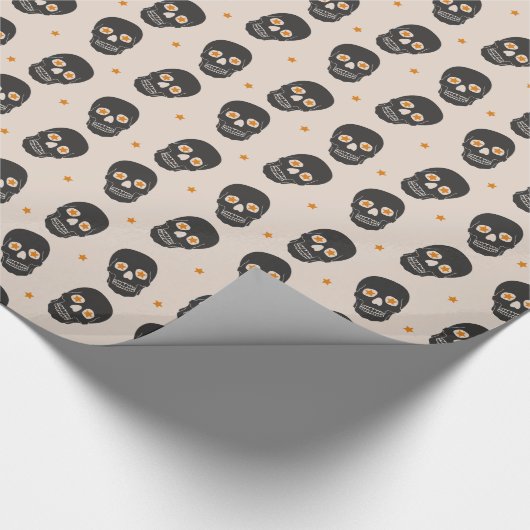 Schädelpapier 2 geschenkpapier (Ecke)