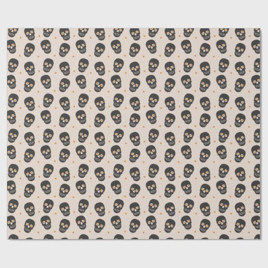 Schädelpapier 2 geschenkpapier (Flach)