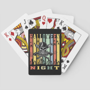 Schädelpistole, Halloween-Nacht Spielkarten