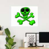 Schädelplakat Poster (Heimbüro)